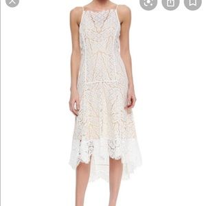 Veronica Beard dropped skirt eyelash lace dress